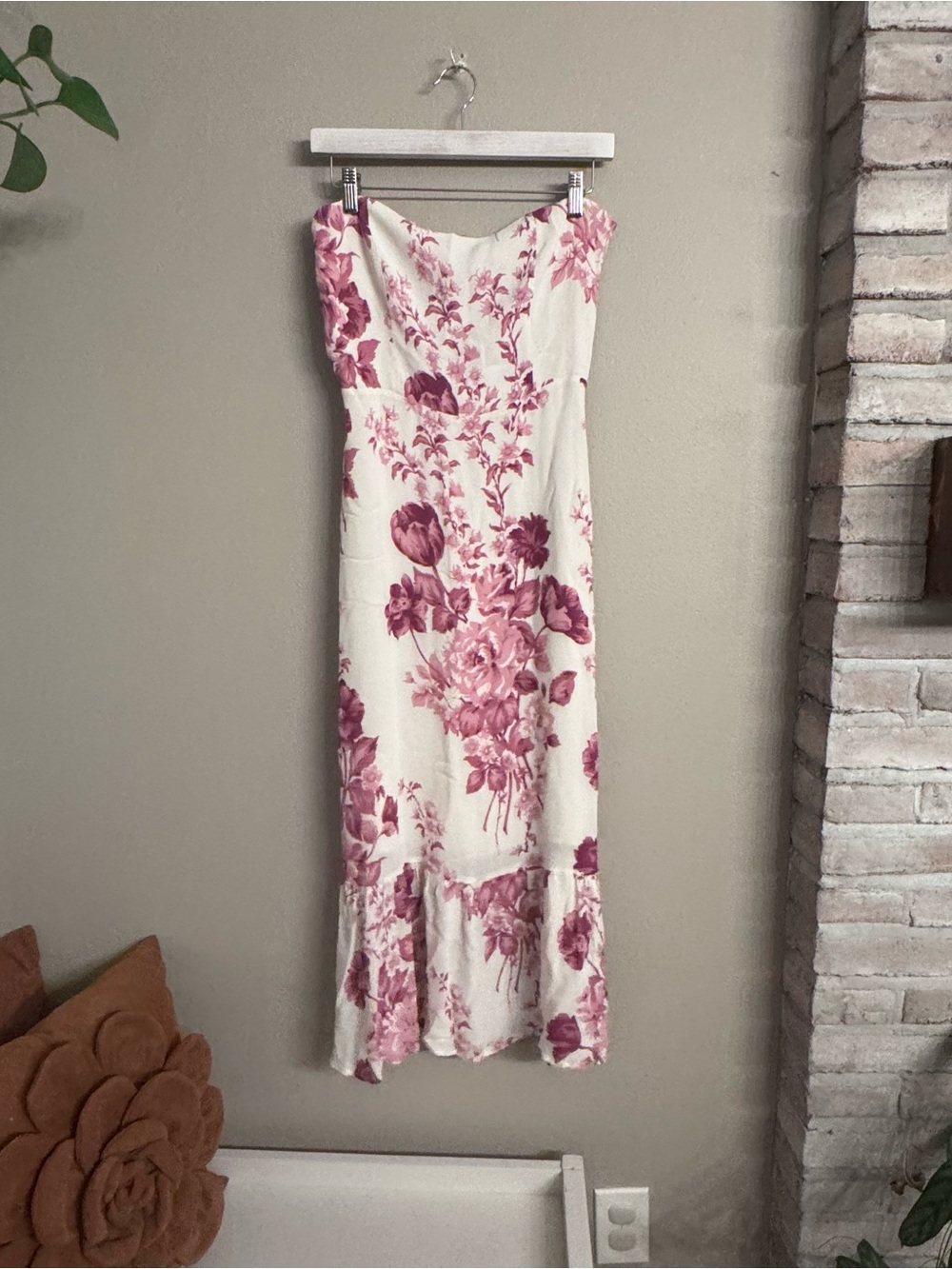 REFORMATION Arta Strapless Maxi Dress